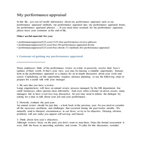 WHAT TO WRITE IN MY PERFORMANCE APPRAISAL EXAMPLES visual data 5
