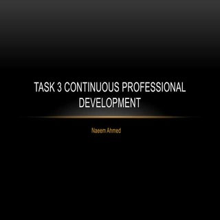 My personal development plan