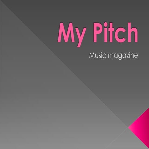 My pitch
