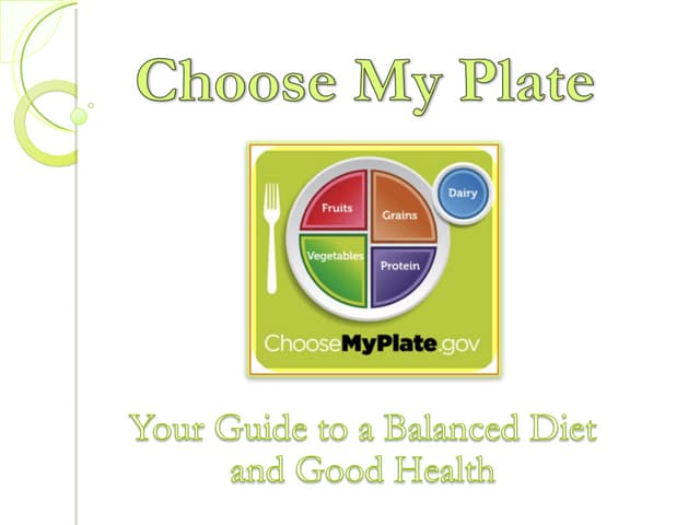 My plate presentation for students