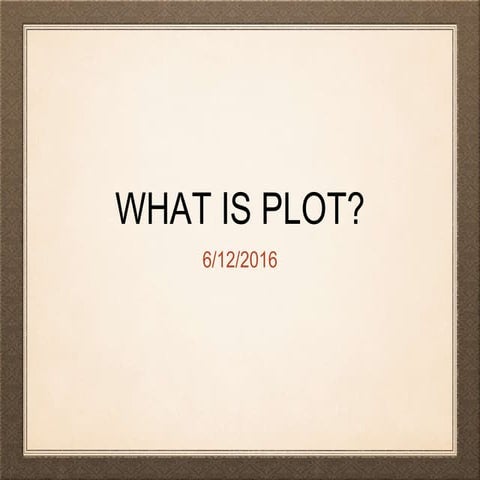 What is plot?