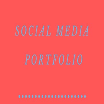 My portfolio SMM
