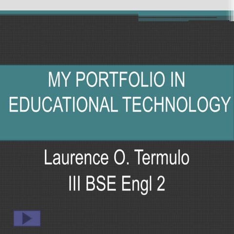 My portfolio in edtc