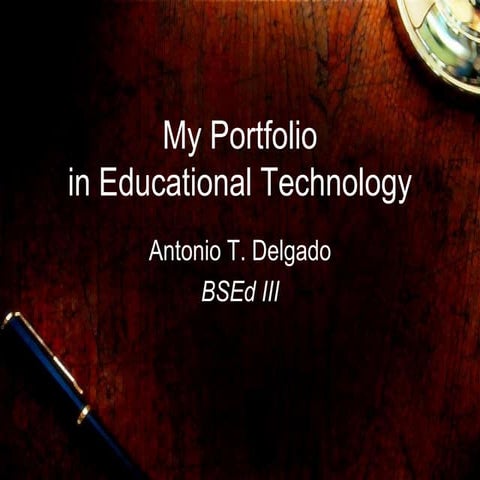 My portfolio in ed tech