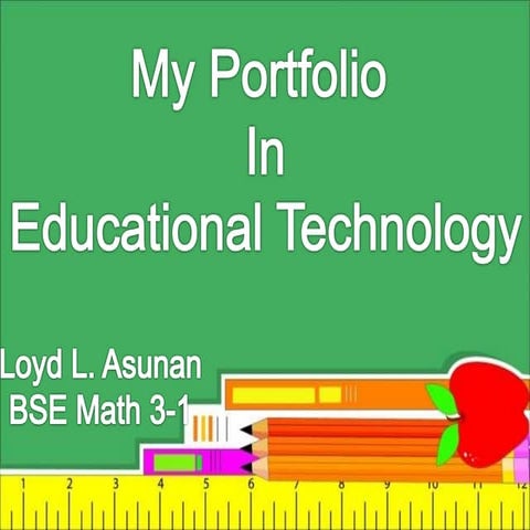 My portfolio in ed tech.