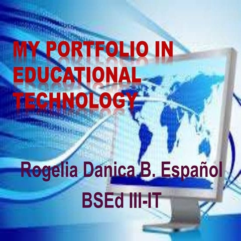 My portfolio in educational technology