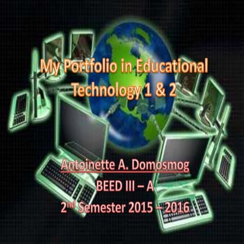 My portfolio in educational technology