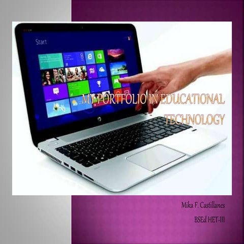 My portfolio in educational technology