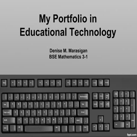 My Portfolio in Educational Technology 2