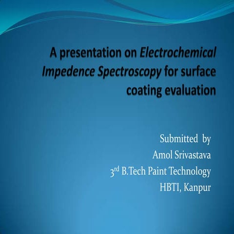 electrochemical impedence spectroscopy