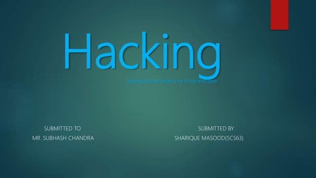 Hacking