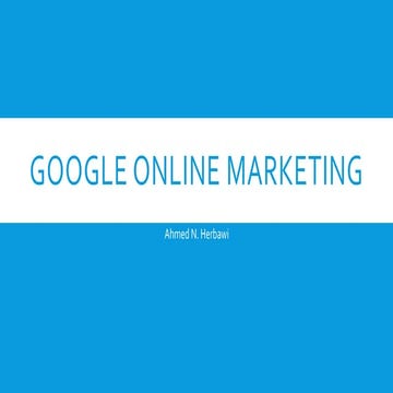 Google Online marketing