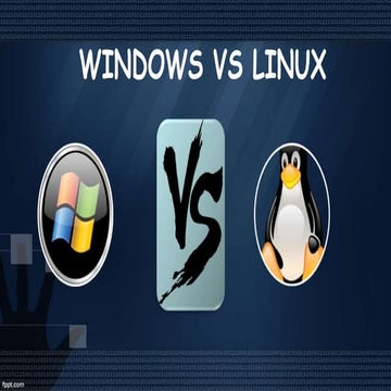 windows vs linux | PPTX | Operating Systems | Computer Software and ...