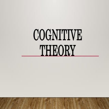 a presentation about cognitive theory.pptx