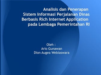 My presentation on SESINDO 2012