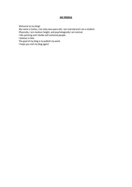 My profile