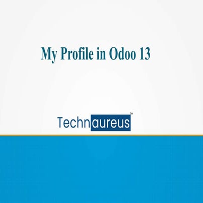 My Profile in Odoo 13