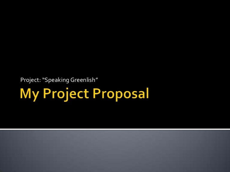 project proposal ppt