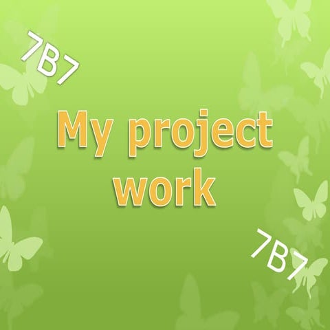 My project work 7b7