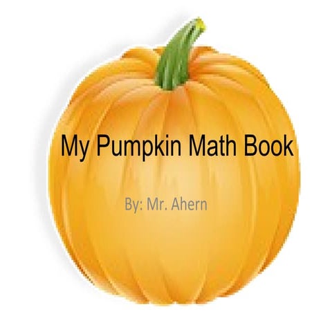 My Pumpkin Math Book Sample