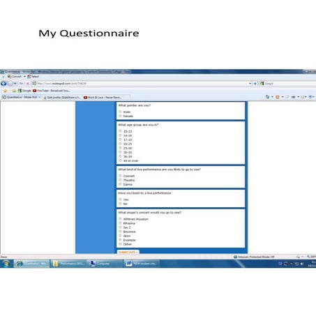 Questionnaire magazine | PPTX