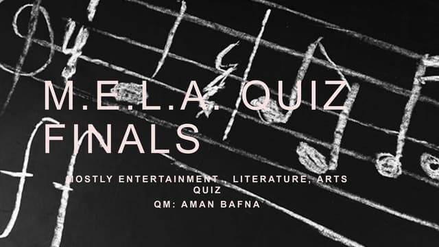 LSD - AQC Open MELA Quiz Finals