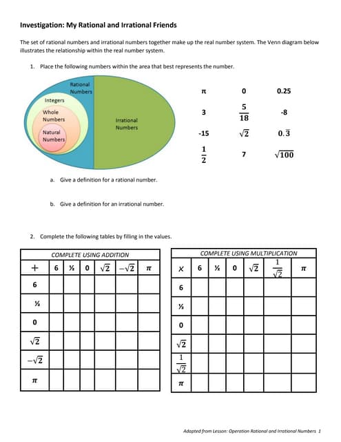 Irrational Math