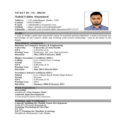 MY UPDATE CV | PDF
