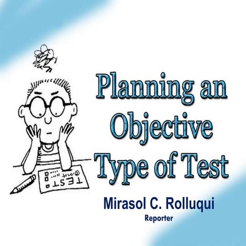 Assessment of Learning report