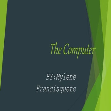 The Computer | PPT | Free Download