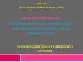 My research proposal