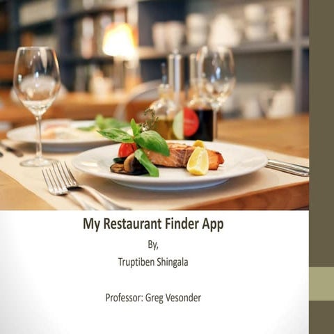 My restaurant finder hci