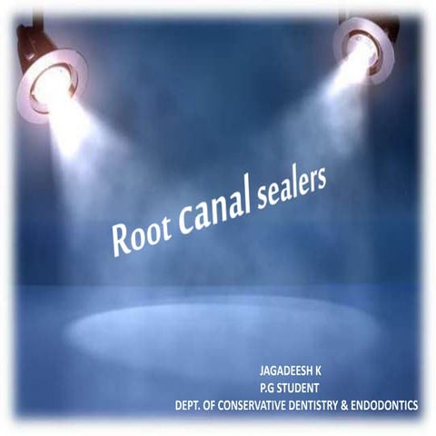  root canal sealers dr jagadeesh kodityala