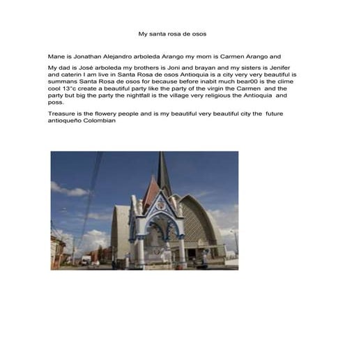 My santa rosa de osos