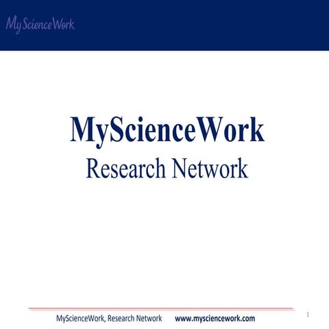 Présentation plateforme MyScienceWork AgroParisTech 10/12/12 