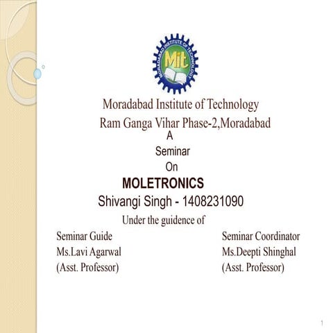 Presentation On Moletronics