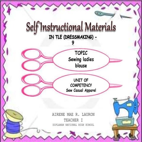 My self instructional materials