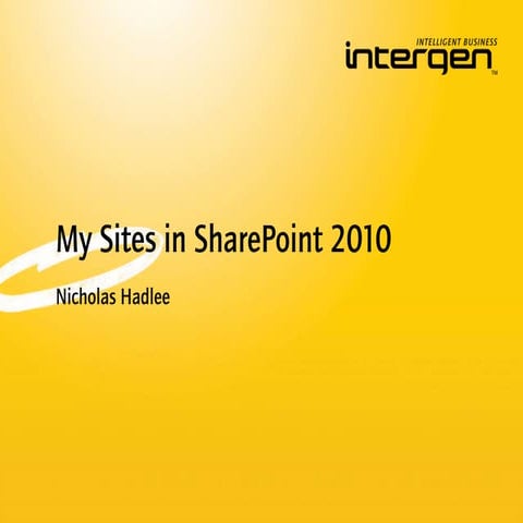 My Sites in SharePoint 2010