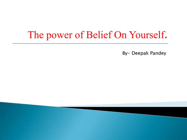 Inspirational ppt about life