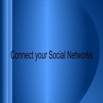 My Social Networks v1