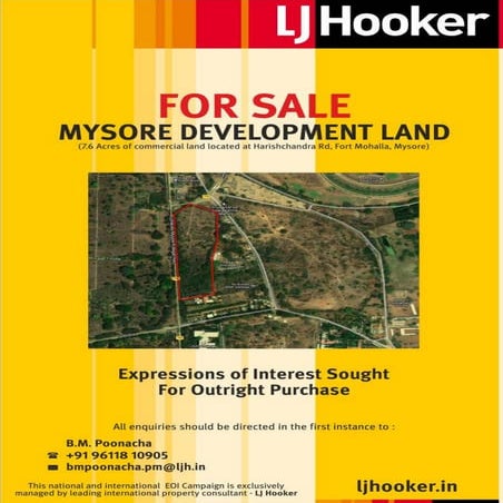 7.6 Acres Land for Sale in Mysore