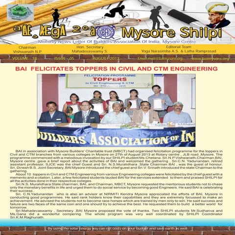 Mysore shilpi august 