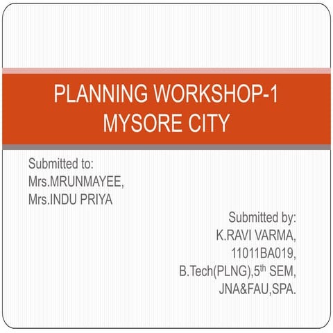 Mysore City :: Traffic and Transportation
