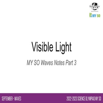 MY SO Waves Notes Powerpoint - Visible Light.pptx