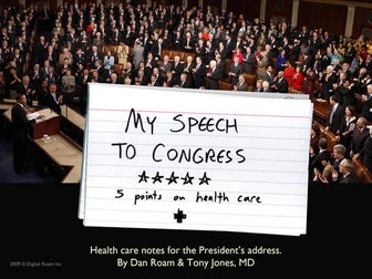 My Speech to Congress (Health Care)