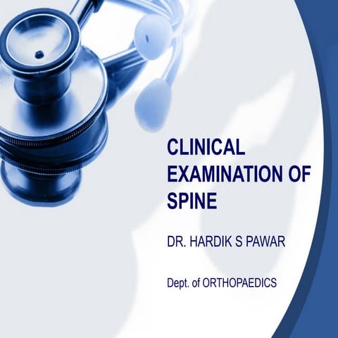 clinical examination of spine