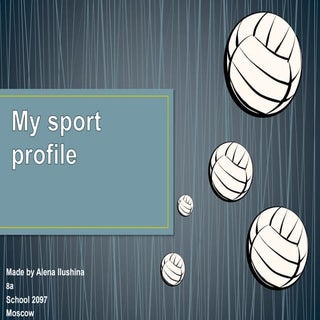 My sport profile