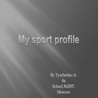 My sport profile2