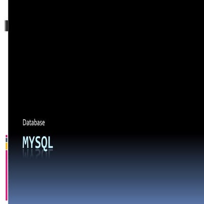 Mysql | PPT