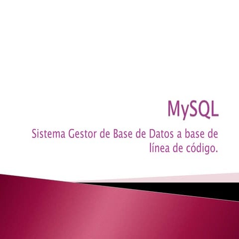 Actividad No. 1.6: Creación de bases de datos en MySQL | PDF